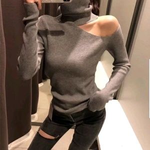 🎁Just in!!! Soft Off shoulder Turtleneck Sweater